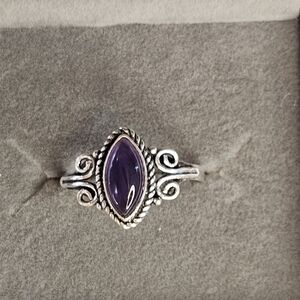Amethyst Gemstone 925 Sterling Silver Ring